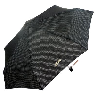 Mini parapluie pliant homme - Jean-Paul Gaultier - Noir imprimé “rayures chemises"