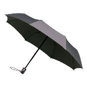 Parapluie pliant pour homme et femme - Ouverture et fermeture automatiques - Résistant au vent - Diamètre 100 cm - Gris