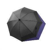 Parapluie XL bicolore Doppler Storm anti-tempête et aérodynamique avec toile automatique extensible - avec Porte-parapluie réglable pour vélos et poussettes
