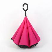 Parapluie à Ouverture Inversée - Resistant au vent - Rouge