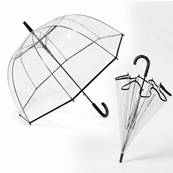 Parapluie Transparent Cloche Femme - Ouverture Automatique