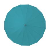 Parapluie pagode pour femme - 16 baleines - Vert paon