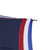 Parapluie Le "Made in France" -  Solide et Résistant au vent - Bleu marine evec un galon tricolore