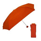 Mini parapluie pliant et écologique pour femme - Ultra-léger et compact - Résistant au vent - Cognac