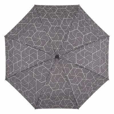Parapluie Pliant Ultraléger et Compact pour Femme - Monochrome - Motif Hexagonal