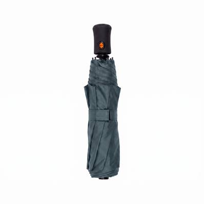 Parapluie pliant ultraléger pour femme - Ouverture et fermeture automatiques - Résistant au vent - Protection UV - Bleu ardoise