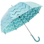 Parapluie long - Design Anglais - Ouverture automatique - Chevron bleu