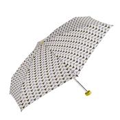 Mini parapluie femme - Résistant au vent - Housse fournie - Motifs scandinaves - Poignée jaune