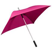 Parapluie droit - carré - ouverture manuelle - rose
