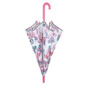 Parapluie long enfant Flamants Roses - Ouverture automatique - avec bordure phosphorescente - Parapluie Fille