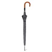 Parapluie canne pour homme PIERRE CARDIN - Ouverture automatique - Résistant au vent - Diamètre 109 cm - Noir et gris
