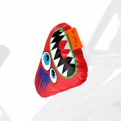 Housse de selle de vélo pour enfant - Rouge avec monstre