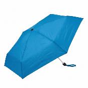 Mini parapluie pliant pour femmes - Ultra-léger et compact - Résistant au vent - Bleu