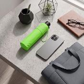 Parapluie pliable réfléchissant pour femmes et hommes - Léger - Jaune fluo