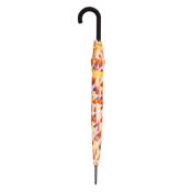 Parapluie droit pour femme - Parapluie à ouverture Automatique - Jaune avec motifs géométriques