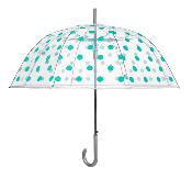 Parapluie cloche Femme - Ouverture Automatique - Pois bleu