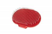 Ferribiella – Brosse Paume Caoutchouc pour Chats – Hygiène et Toilettage Efficaces – 8 x 13 cm – Rouge