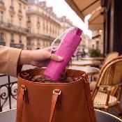 Parapluie pliant pour deux personnes - Vogue - Résistant au vent - Anti UV - Rose