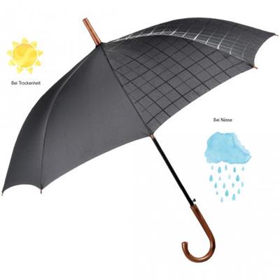 Parapluie résistant automatique - Aspect changeant au contact de l'eau de pluie