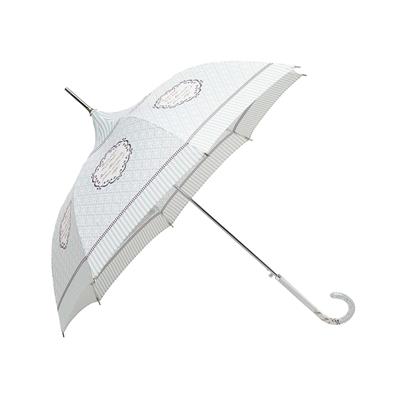 Parapluie long pour femme - Design Danois - Toile menthe avec un joli imprimé