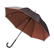 Parapluie droit pour femme - Parapluie à ouverture Automatique - Noir avec intérieur rose