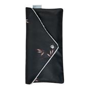 Mini parapluie femme résistant au vent - Noir à motifs - Pochette assortie