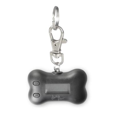 Duvoplus – Tracker d’activité Fitpet pour chien et chat, idéal pour suivre les pas, calories et temps d’exercice et mieux gérer la forme au quotidien – 5,5x3,5x2 cm (display) – Noir