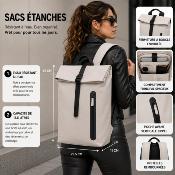 Sac à dos Annox Casual Laptop - 29,5 x 11 x 45 cm - 13,5 L - Sable