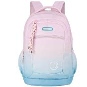 Sac à dos scolaire Annox NextGen - 30 x 19 x 46 cm - 26 L - Bleu/Rose