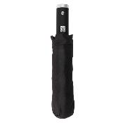 Parapluie pliant automatique avec lampe torche intégrée - Noir