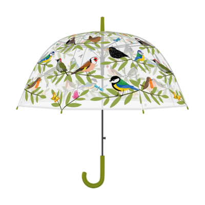 Parapluie transparent cloche femme - Ouverture automatique - Oiseaux