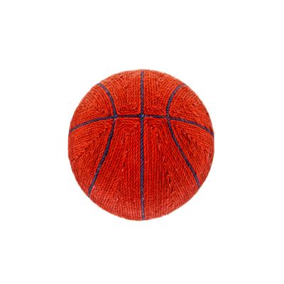 Ferribiella – Grattoir Basketball pour Chat Favorisant Griffade et Bien-Être – Taille Unique – Ø 30 cm – Naturel