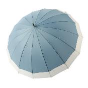 Grand parapluie de golf - 16 baleines - Grande protection de 105 cm de diamètre - Bleu ciel