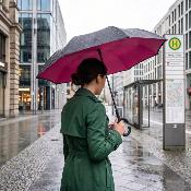 Parapluie à Ouverture Inversée - Resistant au vent - Rouge