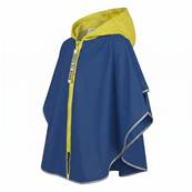 Poncho pour enfants de 3 à 6 ans - Bandes réfléchissantes pour une meilleure visibilité nocturne - Bleu et jaune