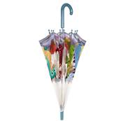 Parapluie transparent pour enfants - Bordure réfléchissante pour une visibilité optimale la nuit - Parapluie garçon - Dragons