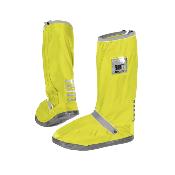 Couvre-chaussures hautes imperméables - Légers et pliables - Avec détails réfléchissants pour une grande visibilité - Taille S (36-39) - Jaune