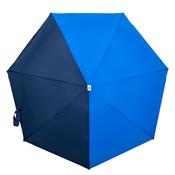 Parapluie léger et compact Anatole - Bleu nuit et bleu roi - Poignée bois