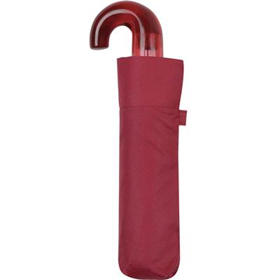 Parapluie pliant femme anti UV - Poignée semi transparente - Rouge