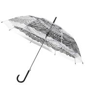 Parapluie automatique transparent avec joli imprimé ethnique