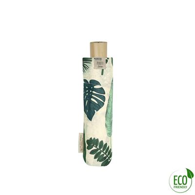 Parapluie pliant et écologique pour femme - Ouverture automatique - Large protection 96 cm - Crème avec imprimé FLEUR