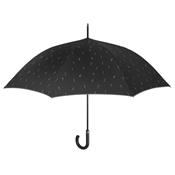 Parapluie canne et long pour femme - Ouverture automatique - Large protection 120 cm - Noir