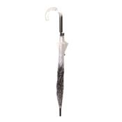 Parapluie cloche transparente femme - Diamètre 85 cm - Résistant au vent - Poignée en plastique cristalisé