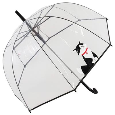 Parapluie transparent cloche pour femme - Petit chat