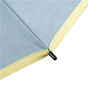 Grand parapluie automatique - Résistant au vent - Avec poignée courbée - Bleu Tourmaline