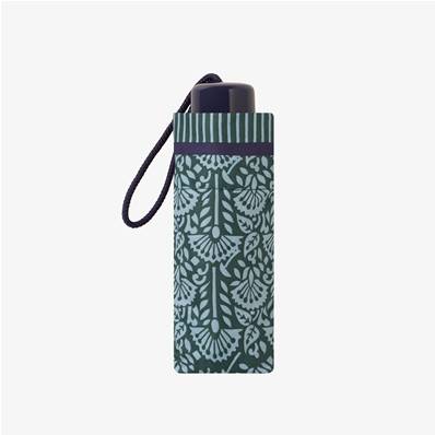 Mini parapluie pliant pour femmes - UVP 50+ Protection - Ultra-léger et compact - Paipai Imprimé - Vert