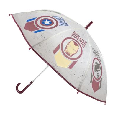 Parapluie enfant transparent - Parapluie Garçon - Poignée noire - Avengers Icones