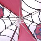 Parapluie cloche transparent enfant - Poignée rouge - Spiderman