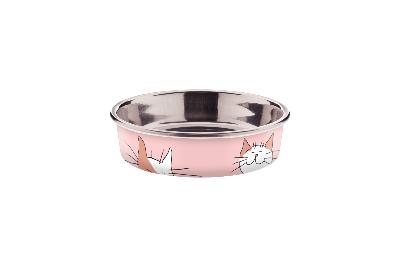 Ferribiella – Gamelle Bella Xxs pour Petits Chiens et Chats – Stable et Hygiénique – 150 ml – Ø10 cm – Rose
