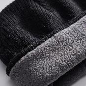 Bonnet chauffant avec système de chauffage intégré et poche intérieure chauffe-mains - Unisexe - Noir